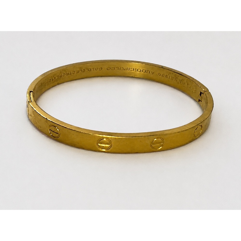 Aldo‎ Cipullo Charles Revson Love Bracelet Women Gold 1970 Vintage Screw Missing